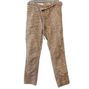Anthropologie The Wanderer Leopard Print Pants